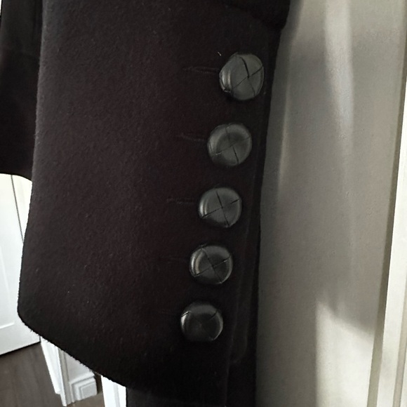 Canadian icon! Mackage “Fran” cable knit collar coat in black US L - Picture 11 of 12